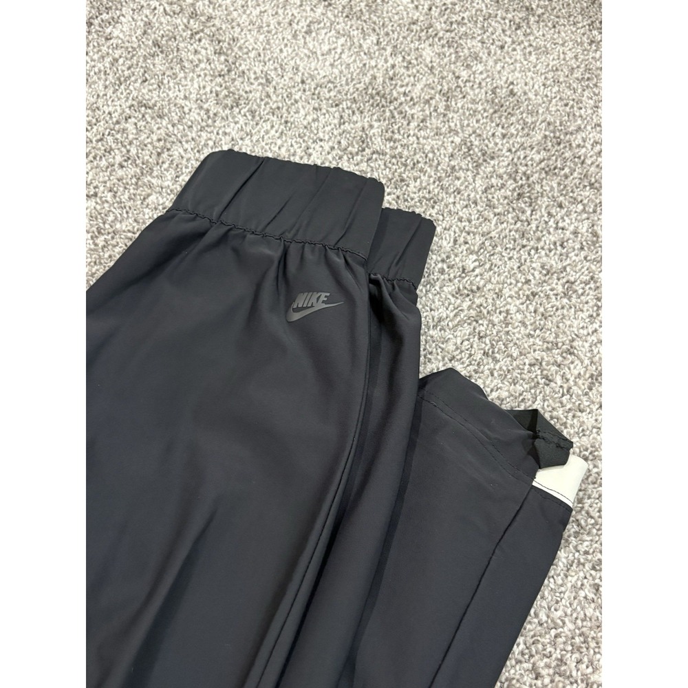 Nike Womens High Waisted Cutout Knee Jogger Pants Black Stirrup Small